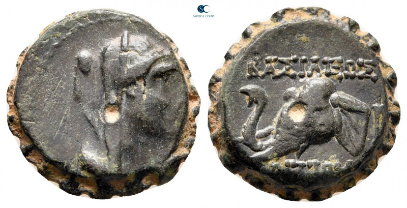 Seleukid Kingdom. Ake-Ptolemaïs mint. Antiochos IV Epiphanes 175-164 BC. 
Serra...
