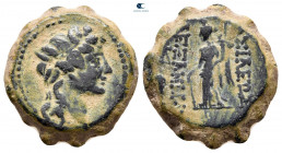 Seleukid Kingdom. Apameia . Alexander II Zabinas 128-122 BC. Serrate Æ