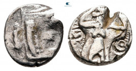 Phoenicia. Sidon. Time of Baalshallim II 401-366 BC. 1/16 Shekel AR