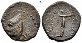 Kings of Sophene. Arkathiokerta (?) mint. Arkathias I after 150 BC. Tetrachalkon Æ