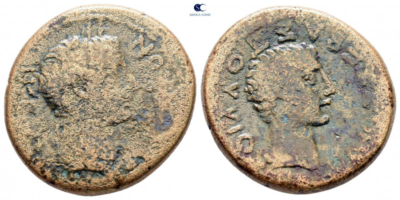 Macedon. Thessalonica. Augustus, with Gaius as Caesar 27 BC-AD 14. 
Bronze Æ
...