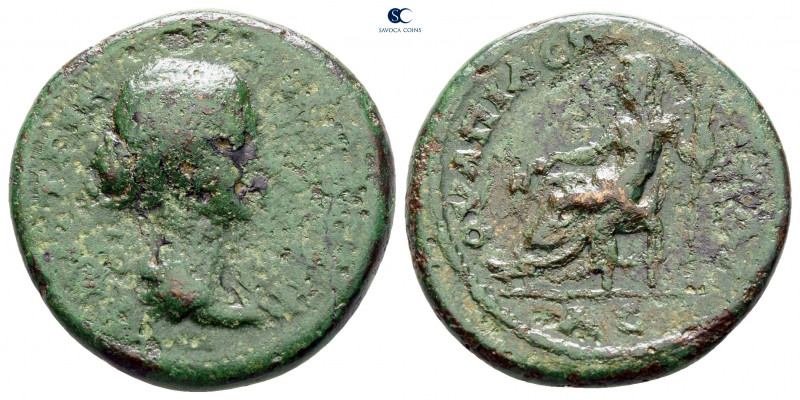 Thrace. Pautalia. Faustina II AD 147-175. 
Bronze Æ

22 mm, 6,44 g



fin...