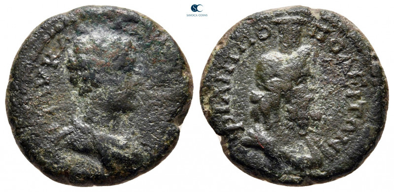 Thrace. Philippopolis. Caracalla AD 198-217. 
Bronze Æ

19 mm, 5,08 g



...