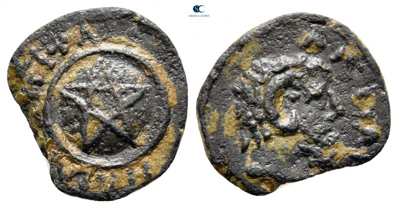 Mysia. Pitane. Pseudo-autonomous issue AD 81-96. 
Bronze Æ

14 mm, 1,37 g

...