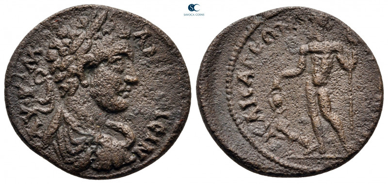 Lydia. Bageis. Caracalla AD 198-217. 
Bronze Æ

21 mm, 5,91 g



very fin...