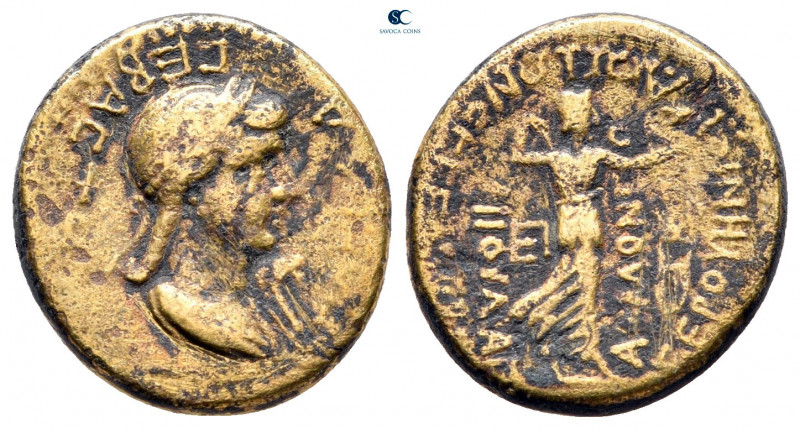 Phrygia. Akmoneia. Poppaea AD 62-65. 
Bronze Æ

17 mm, 2,72 g



nearly v...