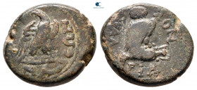 Phrygia. Synnada. Pseudo-autonomous issue. Time of Tiberius AD 14-37. Claudius Valerianus, magistrate. Bronze Æ
