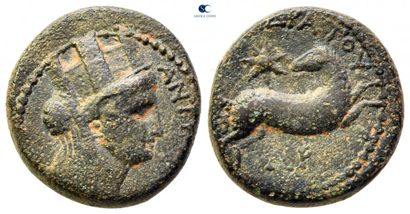 Seleucis and Pieria. Antioch. Pseudo-autonomous issue AD 54-68. 
Bronze Æ

16...
