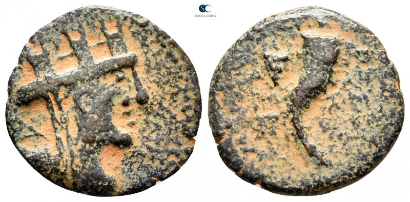 Decapolis. Gadara 40-39 BC. 
Bronze Æ

19 mm, 2,54 g



nearly very fine...