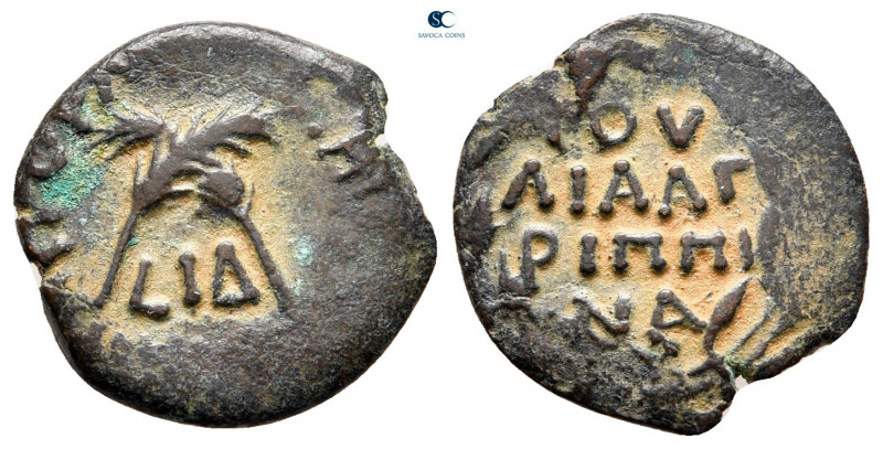 Judaea. Jerusalem. Herodians. Agrippa I AD 37-43. 
Prutah Æ

16 mm, 1,81 g
...