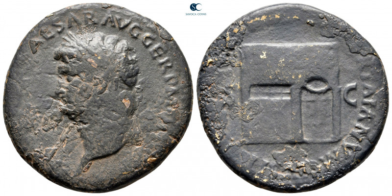 Nero AD 54-68. Lugdunum
Sestertius Æ

35 mm, 21,54 g



nearly very fine