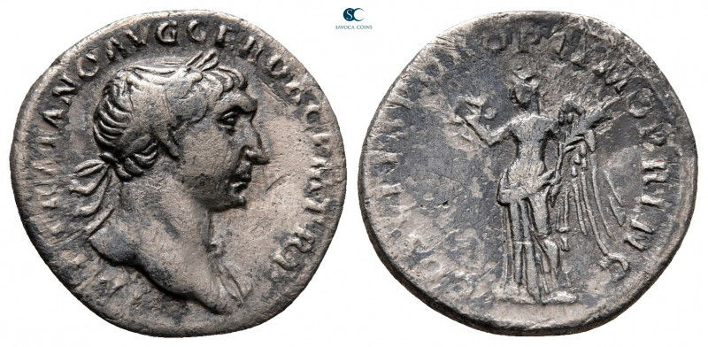 Trajan AD 98-117. Rome
Denarius AR

18 mm, 3,05 g



very fine