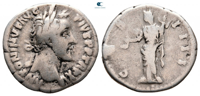 Antoninus Pius AD 138-161. Rome
Denarius AR

19 mm, 3,19 g



nearly very...