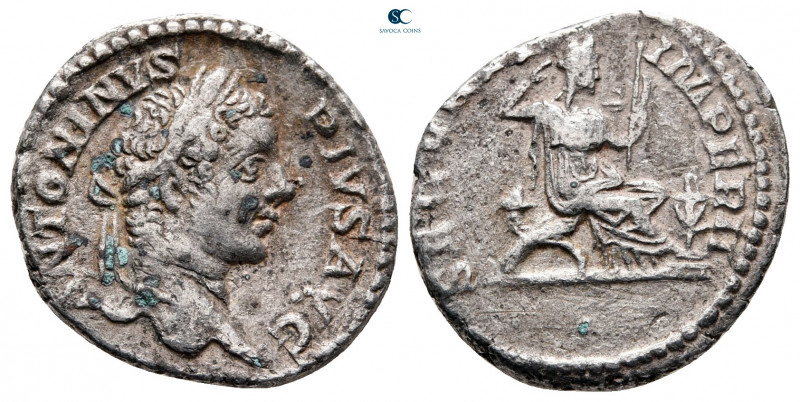 Caracalla AD 198-217. Rome
Denarius AR

18 mm, 2,91 g



nearly very fine
