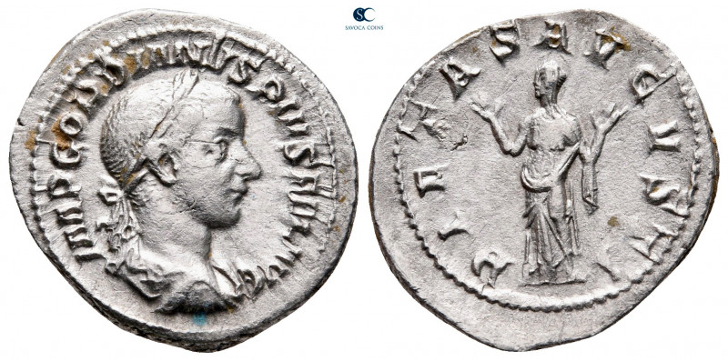 Gordian III AD 238-244. Rome
Denarius AR

21 mm, 2,76 g



very fine