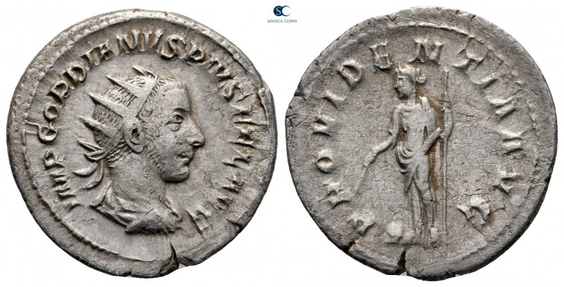 Gordian III AD 238-244. Rome
Antoninianus AR

23 mm, 2,68 g



very fine