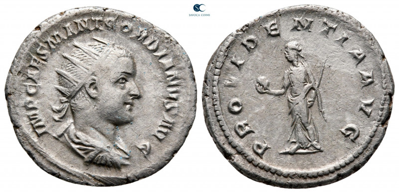 Gordian III AD 238-244. Rome
Antoninianus AR

23 mm, 3,61 g



very fine