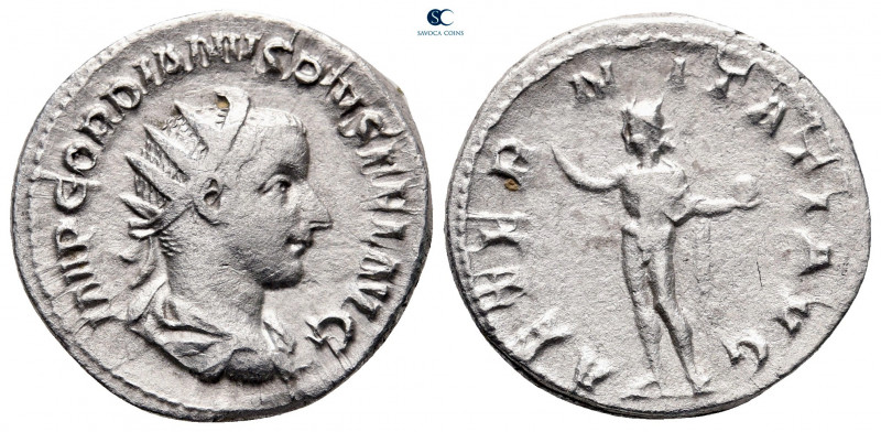 Gordian III AD 238-244. Rome
Antoninianus AR

22 mm, 4,01 g



very fine