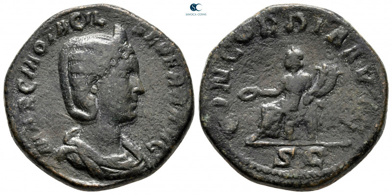 Otacilia Severa AD 244-249. Rome
Sestertius Æ

29 mm, 15,10 g



nearly v...
