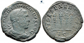 Philip I Arab AD 244-249. Struck AD 249. Rome. Sestertius Æ