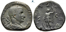 Trebonianus Gallus AD 251-253. Rome. Sestertius Æ