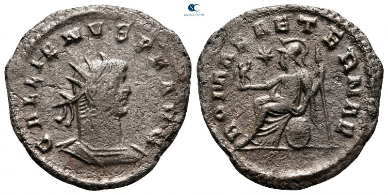 Gallienus AD 253-268. Antioch
Billon Antoninianus

22 mm, 3,38 g



very ...