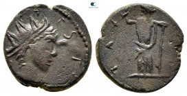 Tetricus II, as Caesar AD 273-274. Contemporary barbaric imitation. Antoninianus Æ