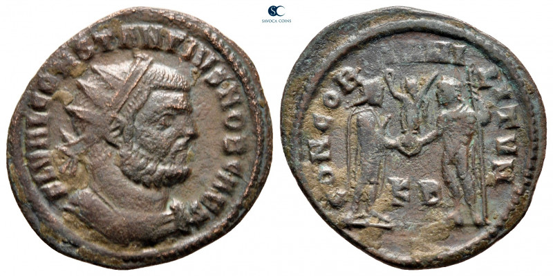 Constantius I Chlorus AD 305-306. Cyzicus
Radiatus Æ

22 mm, 2,87 g



ve...