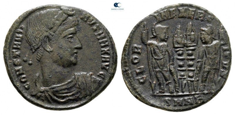 Constantine I the Great AD 306-337. Nicomedia
Follis Æ

17 mm, 1,86 g



...