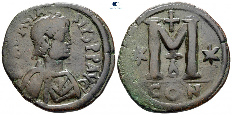Anastasius I AD 491-518. Constantinople
Follis or 40 Nummi Æ

36 mm, 14,53 g...