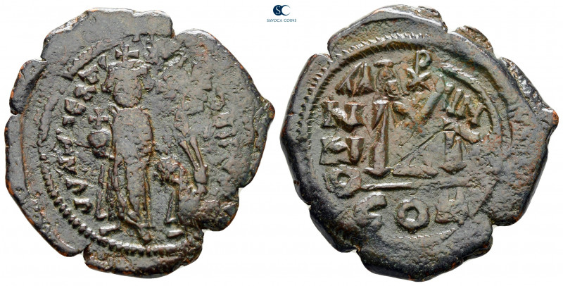 Heraclius, with Heraclius Constantine and Heraclonas AD 610-641. Constantinople...