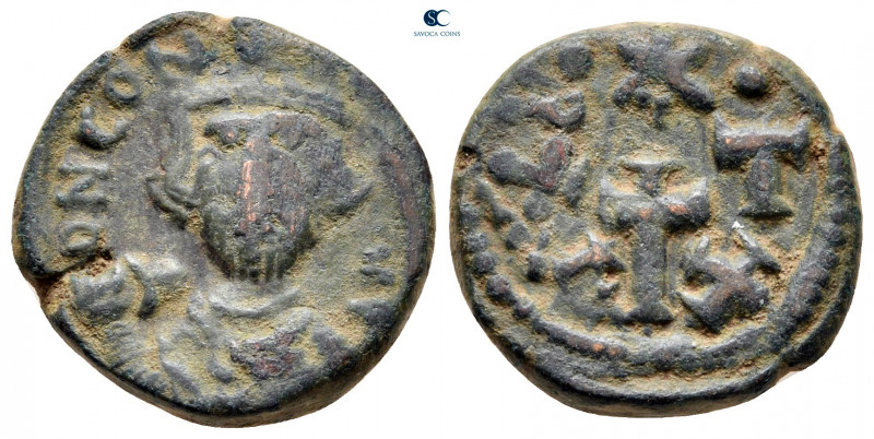 Constans II AD 641-668. Carthage
Half Follis or 20 Nummi Æ

19 mm, 6,04 g

...