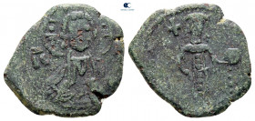 Manuel I Comnenus AD 1143-1180. Thessalonica. Half Tetarteron Æ