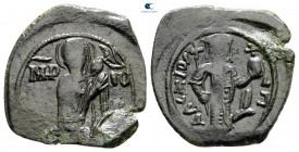 Alexius III Angelus-Comnenus AD 1195-1203. Constantinople. Half Tetarteron Æ