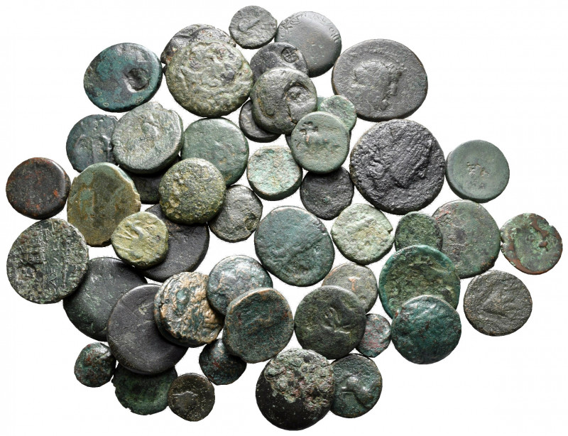 Lot of ca. 50 greek bronze coins / SOLD AS SEEN, NO RETURN! 

fine