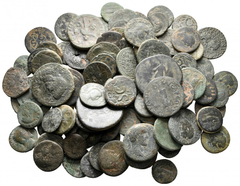 Lot of ca. 100 roman provincial bronze coins / SOLD AS SEEN, NO RETURN! 

near...