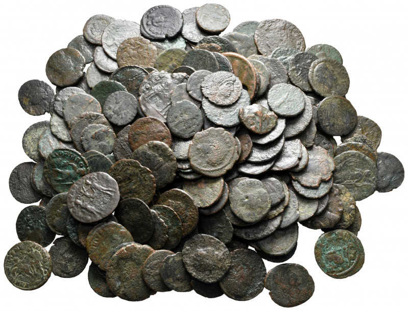 Lot of ca. 200 late roman bronze coins / SOLD AS SEEN, NO RETURN! 

fine