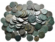 Lot of ca. 100 late roman bronze coins / SOLD AS SEEN, NO RETURN!fine