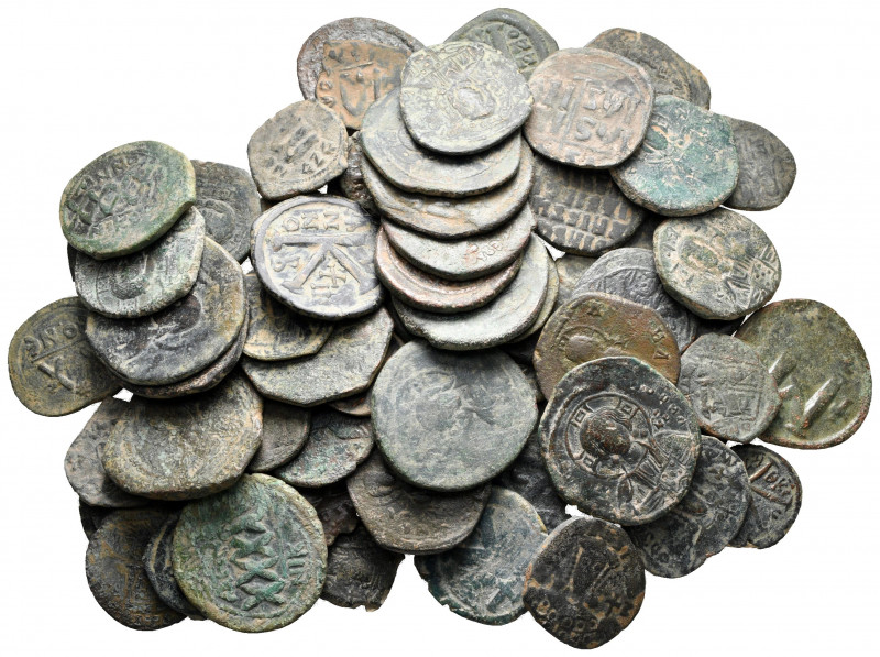 Lot of ca. 70 byzantine bronze coins / SOLD AS SEEN, NO RETURN! 

nearly very ...
