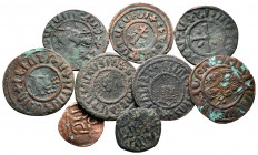 Lot of ca. 9 medieval bronze coins / SOLD AS SEEN, NO RETURN!nearly very fine