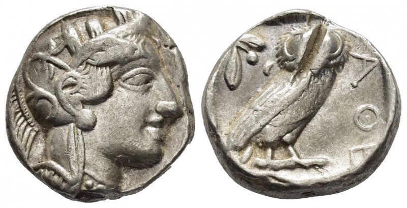 ATTICA. Athens.(Circa 454-404 BC).Tetradrachm.

Obv : Helmeted head of Athena to...