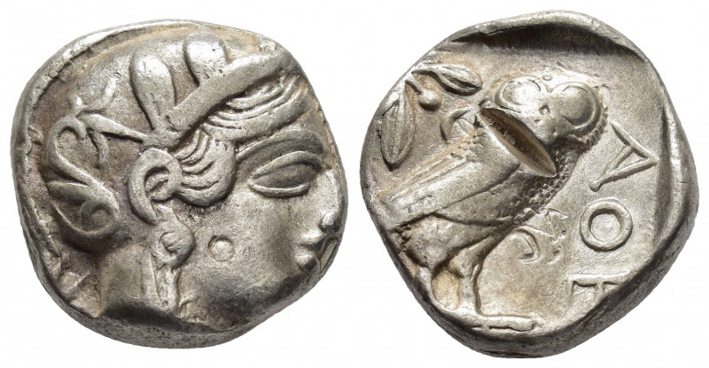 ATTICA. Athens.(Circa 454-404 BC).Tetradrachm.

Obv : Helmeted head of Athena to...