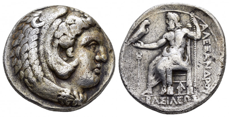 KINGS of MACEDON. Alexander III.(336-323 BC).Arados.Tetradrachm.

Obv : Head o...