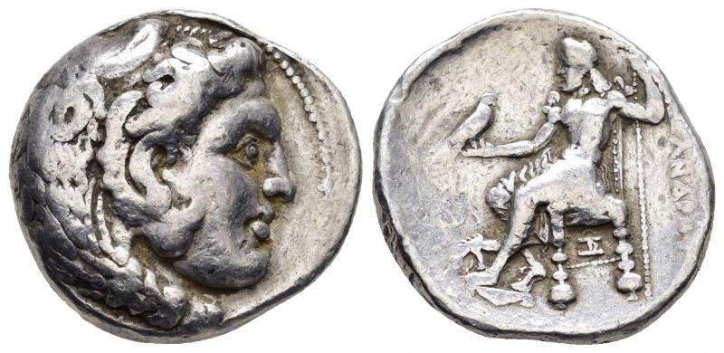 KINGS of MACEDON. Alexander III.(336-323 BC).Tetradrachm.

Obv : Head of Herak...