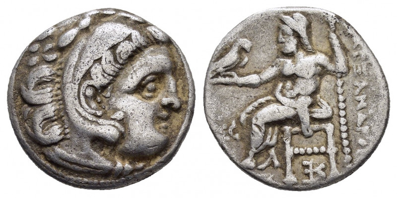 KINGS of MACEDON. Alexander III.(336-323 BC).Kolophon.Drachm.

Obv : Head of H...