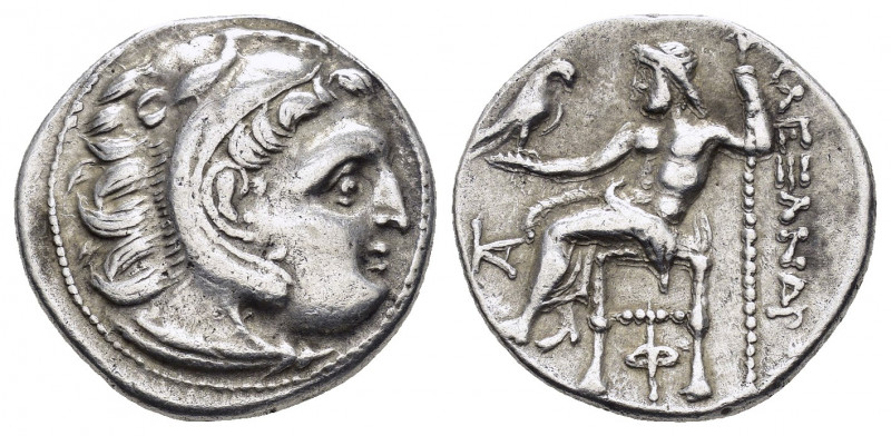 KINGS of MACEDON. Alexander III.(336-323 BC).Kolophon.Drachm.

Obv : Head of H...