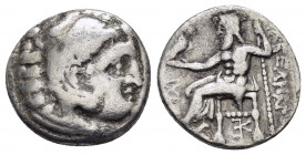 KINGS of MACEDON. Alexander III.(336-323 BC).Kolophon. Drachm.

Obv : Head of Herakles right, wearing lion skin.

Rev : ΑΛΕΞΑΝΔΡΟΥ.
Zeus seated l...