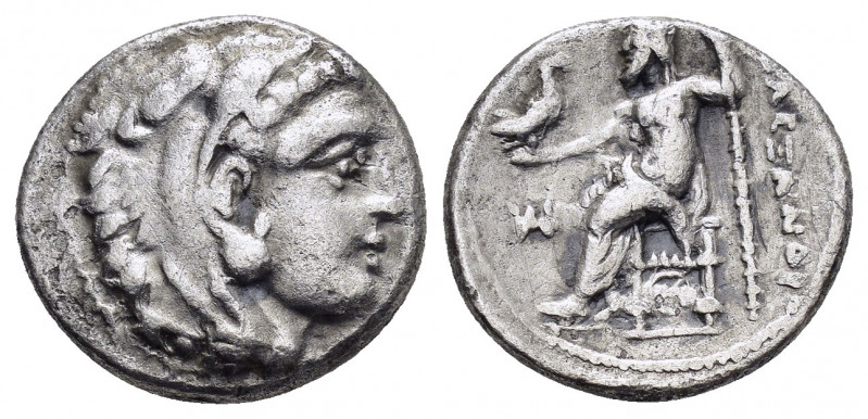 KINGS of MACEDON. Alexander III.(336-323 BC).Miletos. Drachm.

Obv : Head of H...