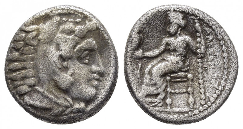 KINGS of MACEDON. Alexander III.(336-323 BC). Miletos.Drachm.

Obv : Head of H...