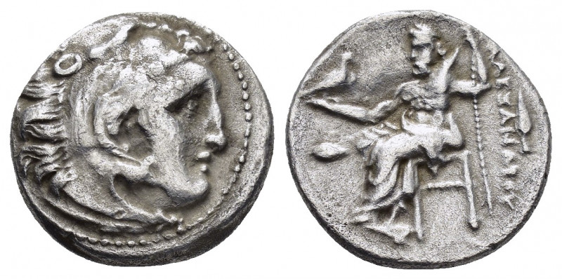 KINGS of MACEDON.Alexander III.(336-323 BC).Kolophon.Drachm.

Obv : Head of He...